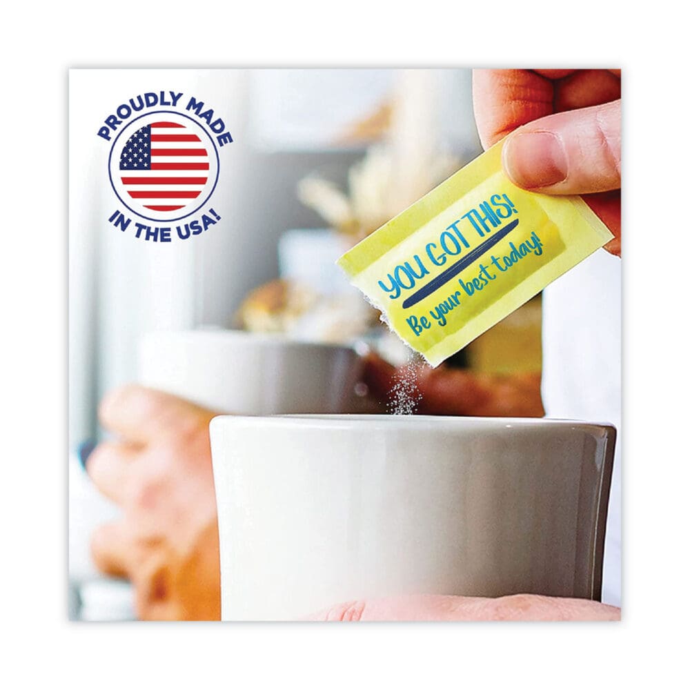 No Calorie Sweetener Packets, 0.035 oz Packets, 1200 Carton - Image 4