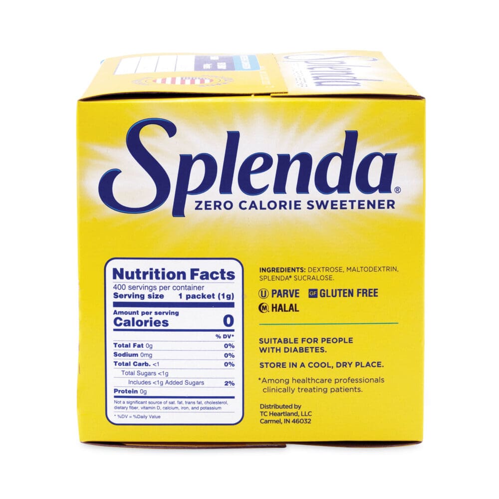 No Calorie Sweetener Packets, 0.035 oz Packets, 400/Box, 6 Boxes/Carton - Image 4