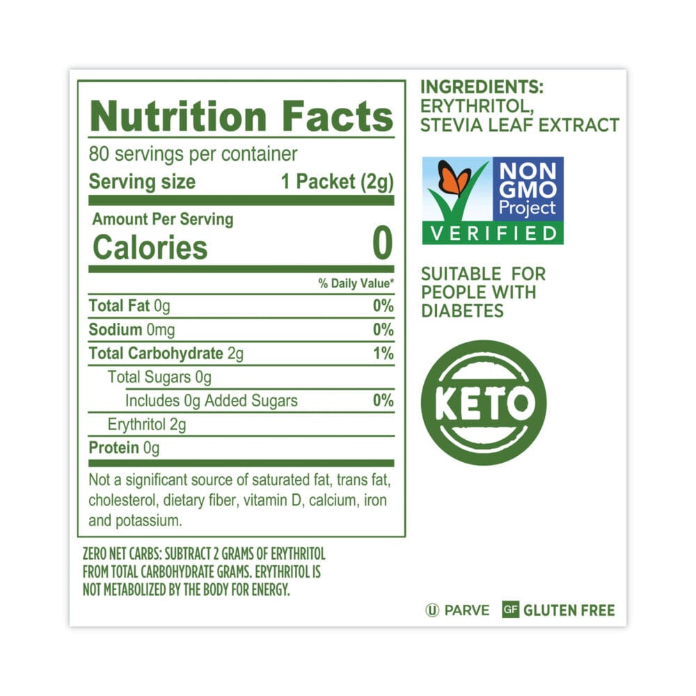 No Calorie Sweetener Packets, 2 g, 80 per box - Image 5