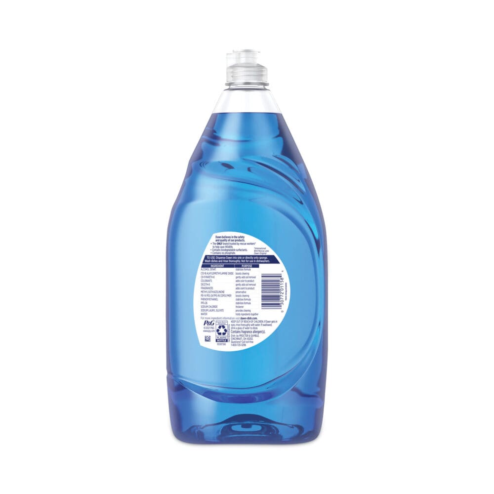 Ultra Liquid Dish Detergent, Dawn Original, 38 oz Bottle, 8/Carton - Image 6