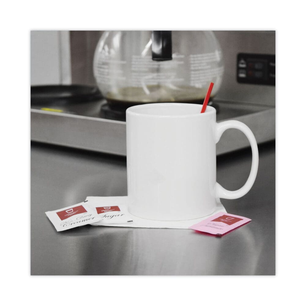 Economy Coffee Condiment Kit, 0.34 oz, 500/Carton - Image 2