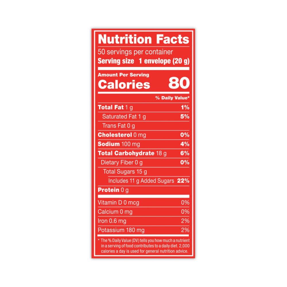 Hot Cocoa Mix, Dark Chocolate, 0.71 Packets, 50 Packets/Box, 6 Boxes/Carton - Image 3