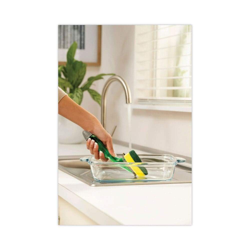 Soap-Dispensing Dishwand Sponge Refills, 2.9 x 2.2, Green, 2/Pack - Image 18