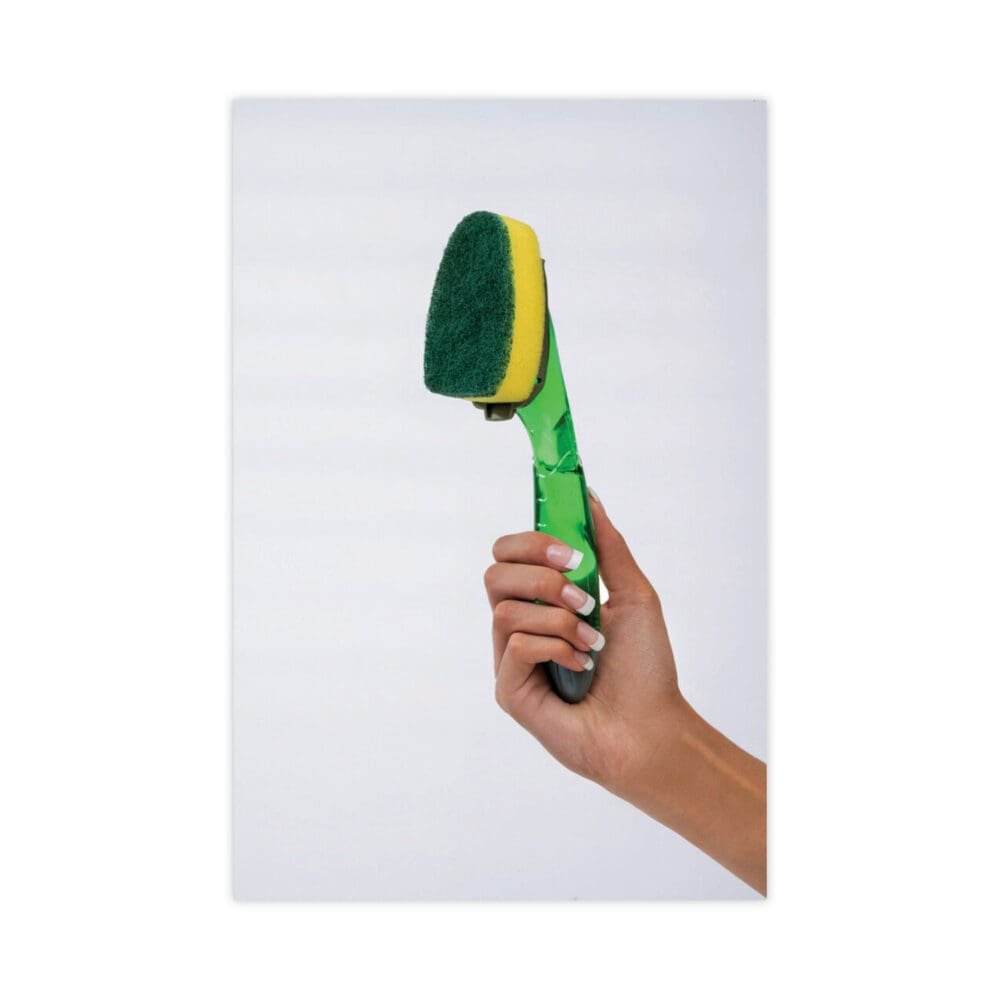 Soap-Dispensing Dishwand Sponge Refills, 2.9 x 2.2, Green, 2/Pack - Image 21