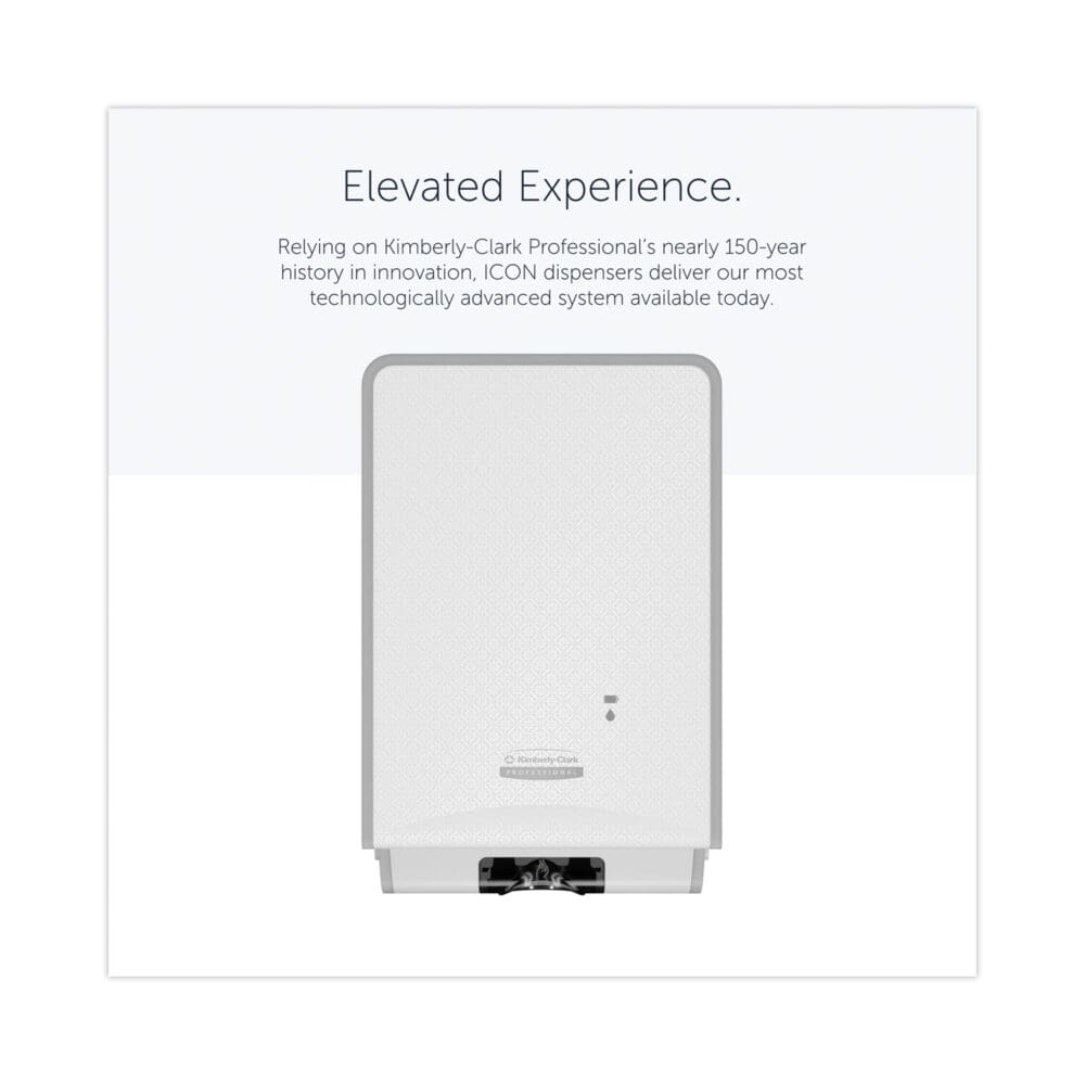 ICON Automatic Soap and Sanitizer Dispenser, 1.2 L, 8.06 x 14.18 x 4.75, White Mosaic - Image 8