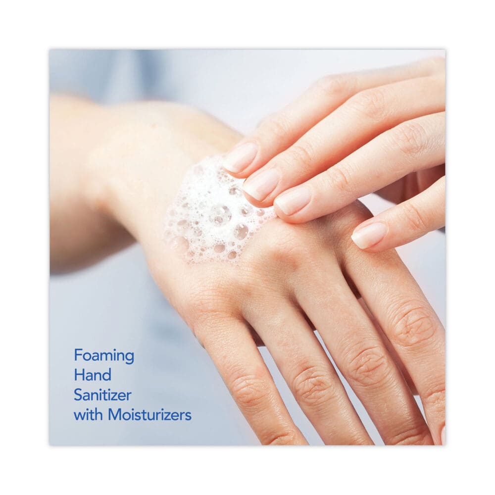 Essential Alcohol-Free Foam Hand Sanitizer, 1,200 mL, Unscented, 2/Carton - Image 4