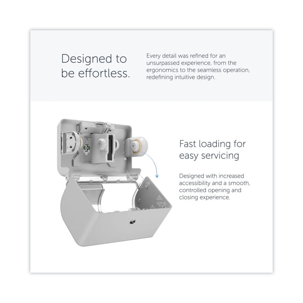 ICON Coreless Standard Roll Toilet Paper Dispenser, 8.43 x 13 x 7.25, White Mosaic - Image 7