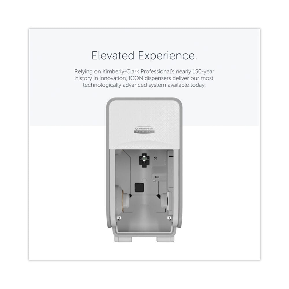 ICON Coreless Standard Roll Toilet Paper Dispenser, 7.18 x 13.37 x 7.06, White Mosaic - Image 2