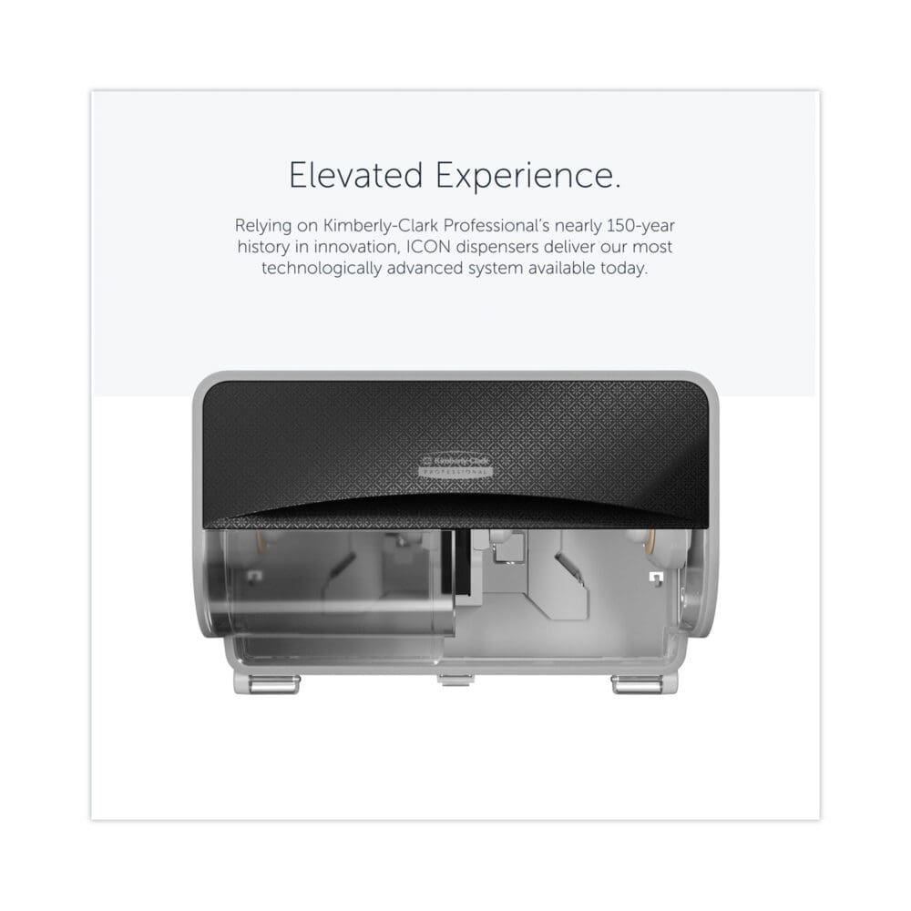 ICON Coreless Standard Roll Toilet Paper Dispenser, 8.43 x 13 x 7.25, Black Mosaic - Image 6