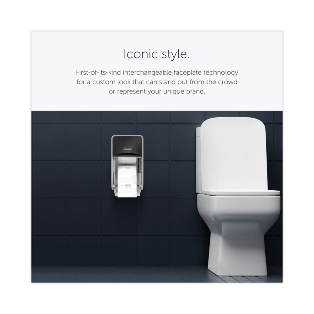 ICON Coreless Standard Roll Toilet Paper Dispenser, 7.18 x 13.37 x 7.06, Black Mosaic - Image 7