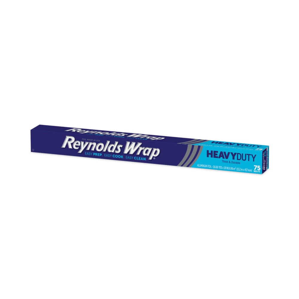 Heavy Duty Aluminum Foil Roll, 18" x 75 ft, Silver - Image 2