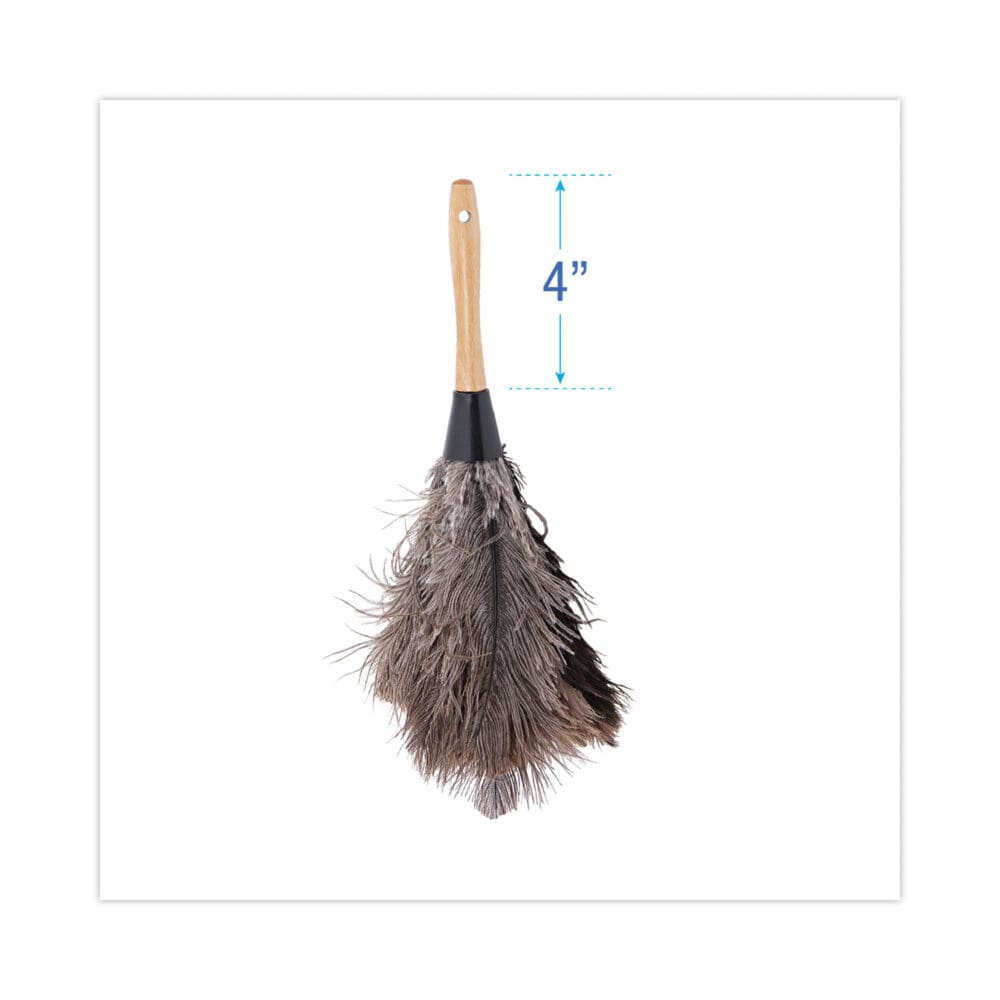 Professional Ostrich Feather Duster, 4" Handle - Image 7