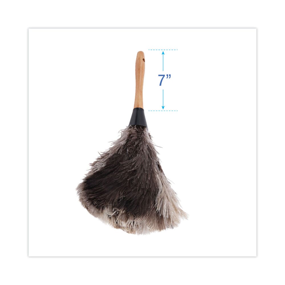 Professional Ostrich Feather Duster, 7" Handle - Image 7