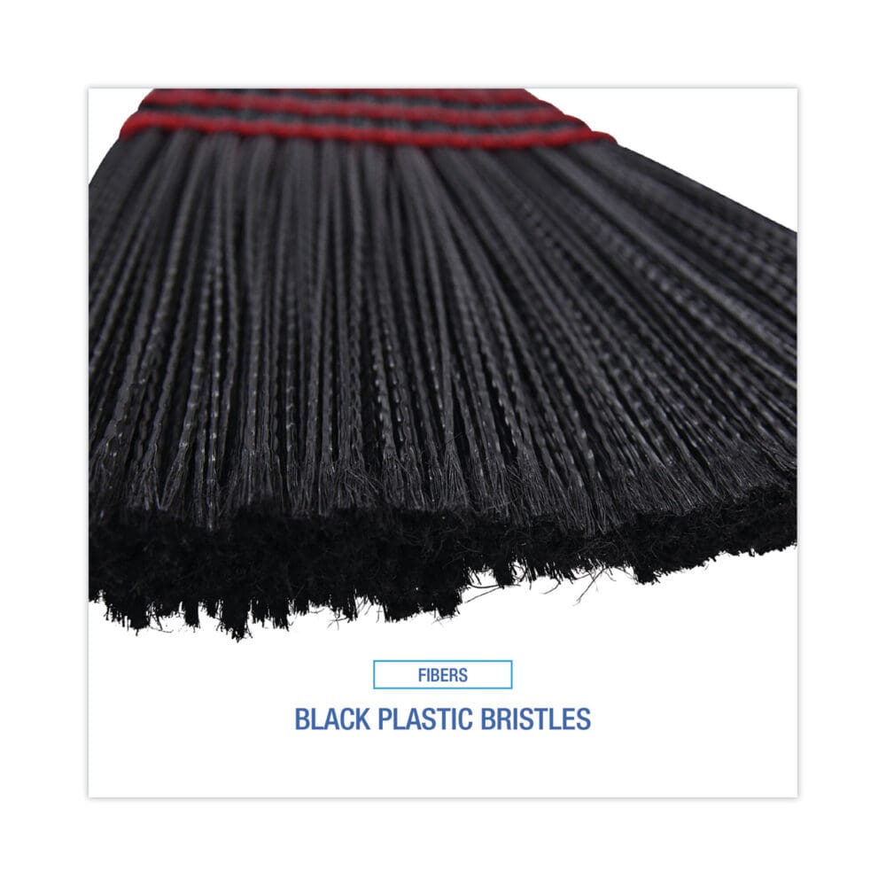 Maid Broom, Plastic Bristles, 54" Overall Length, Dozen - Image 3