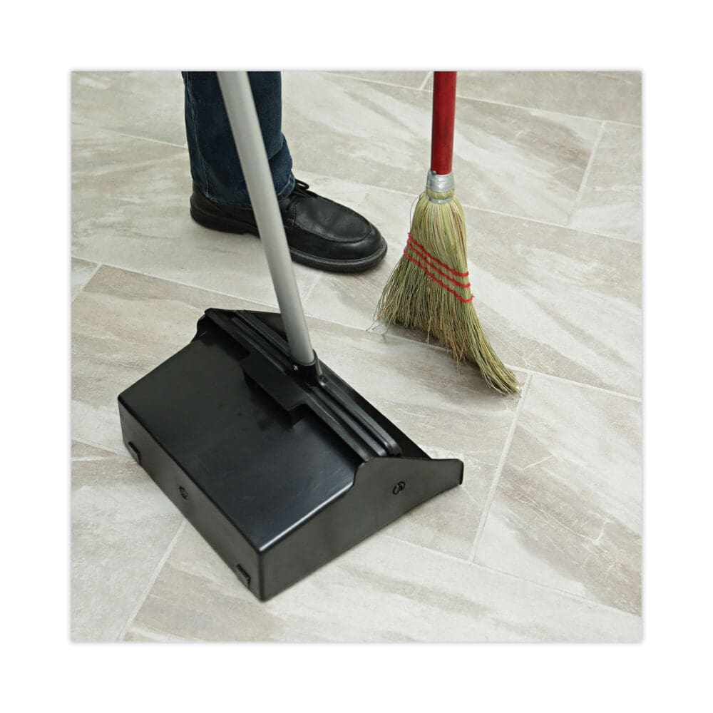 Corn Fiber Lobby/Toy Broom, Corn Fiber Bristles, 39" Overall Length, Red - Image 5