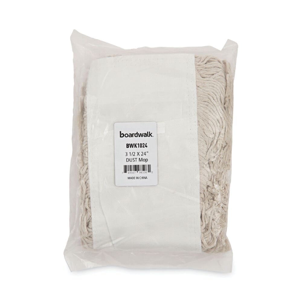 Mop Head, Dust, Cotton, 24 x 3, White - Image 5