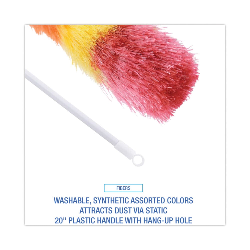 Polywool Duster w/20" Plastic Handle, Assorted Colors - Image 2