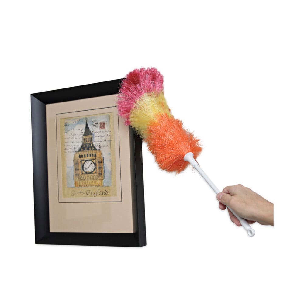 Polywool Duster w/20" Plastic Handle, Assorted Colors - Image 3
