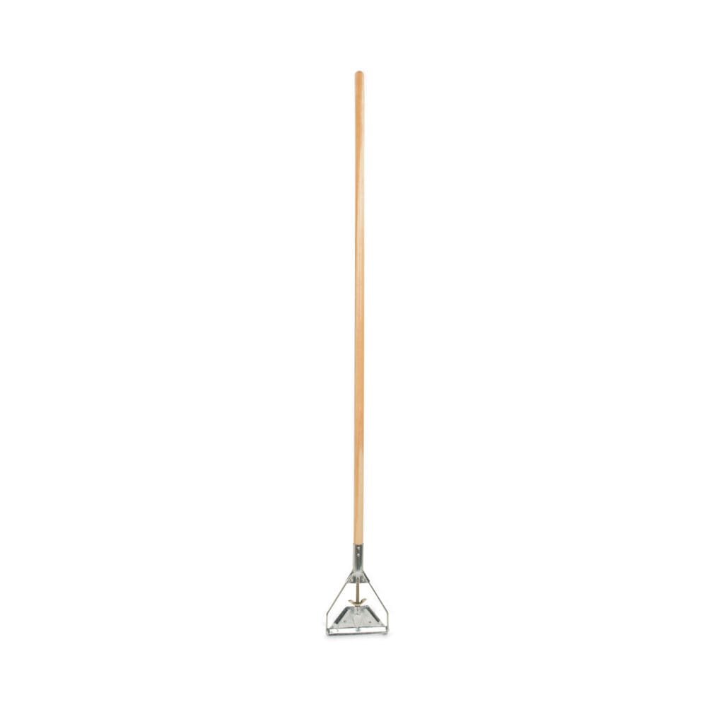 Quick Change Metal Head Mop Handle for No. 20 and Up Heads, 62" Wood Handle - Image 4