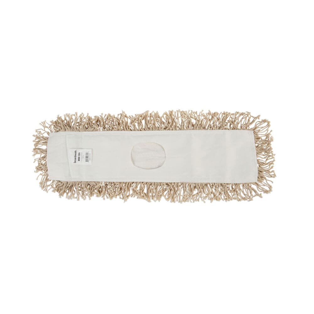 Industrial Dust Mop Head, Hygrade Cotton, 24w x 5d, White - Image 6