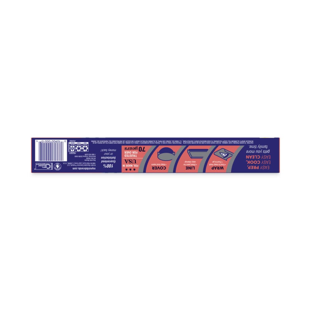 Standard Aluminum Foil Roll, 12" x 75 ft, Silver, 35 Rolls/Carton - Image 4