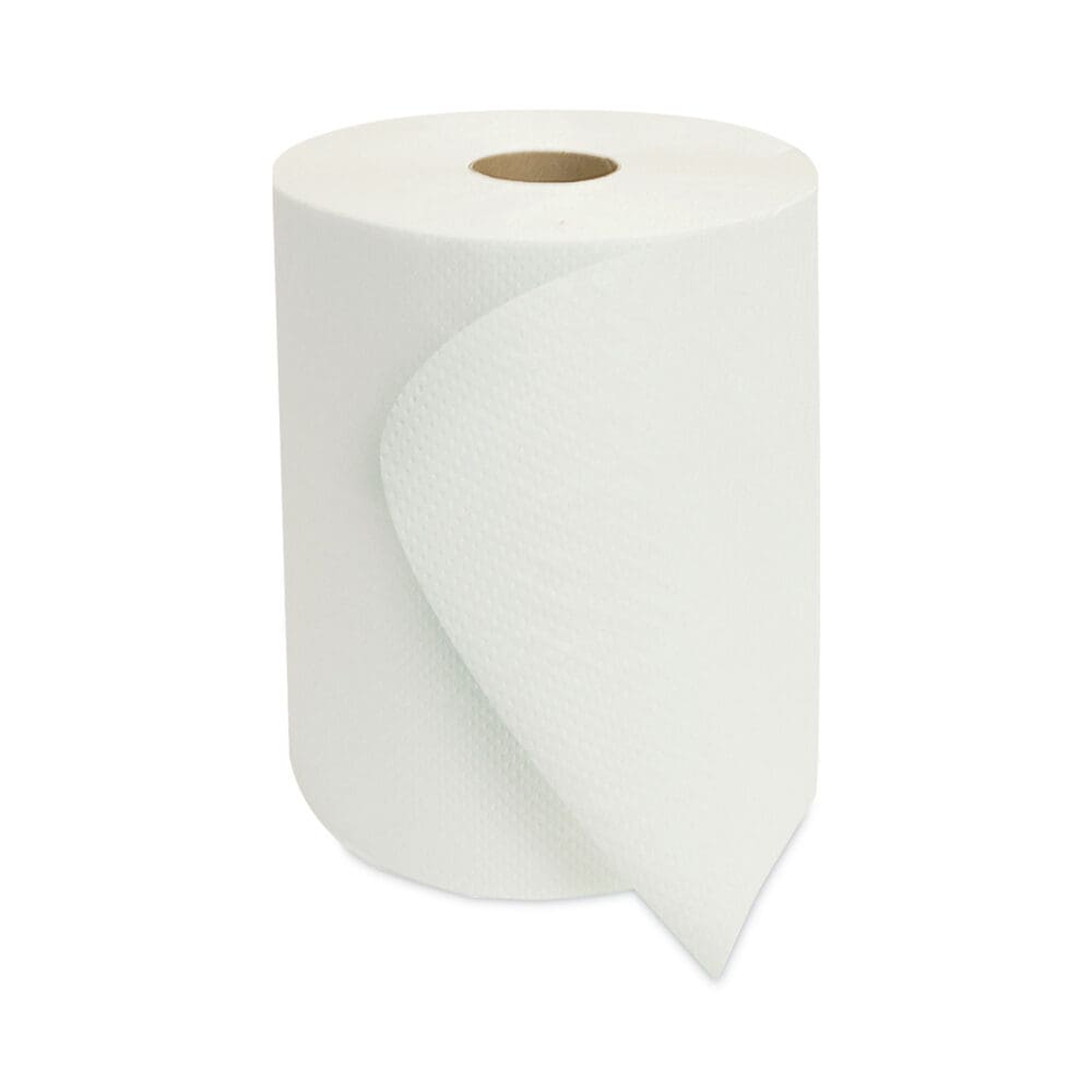 Morsoft Universal Roll Towels, 1-Ply, 8" x 700 ft, White, 6 Rolls/Carton - Image 4