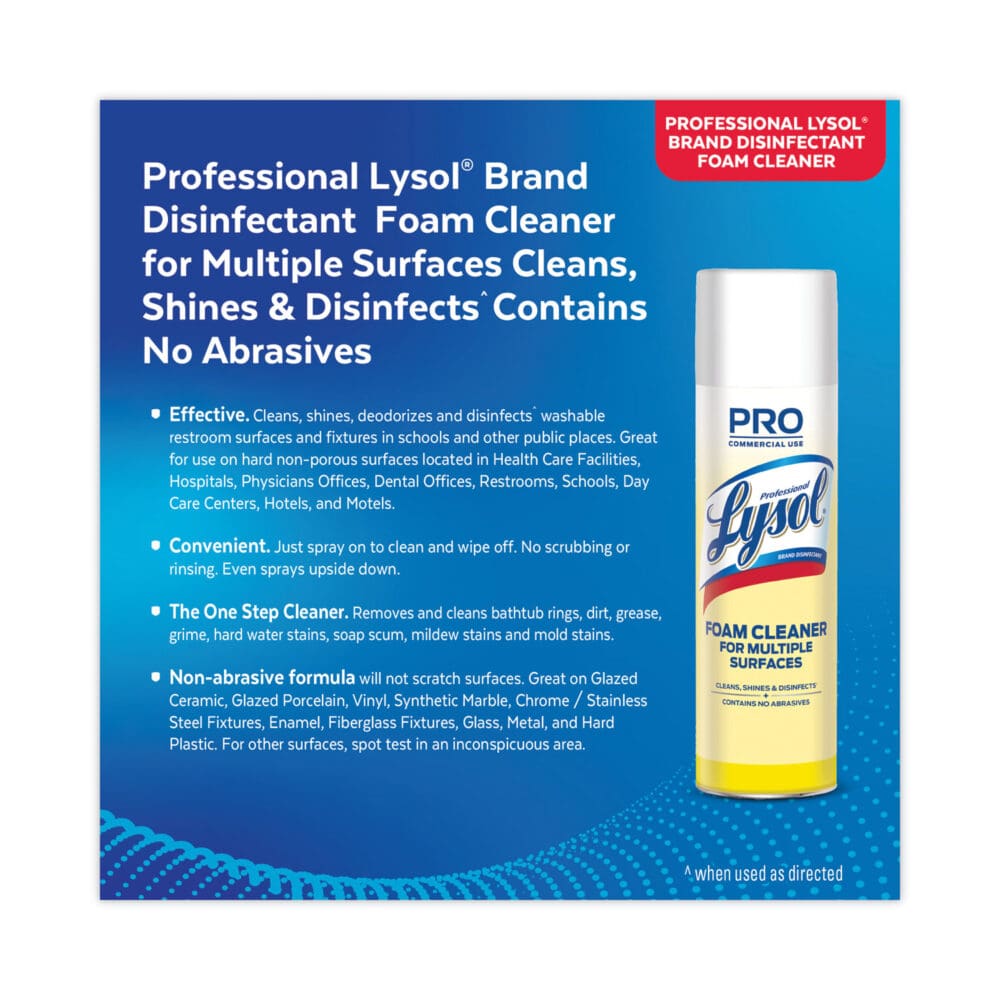 Disinfectant Foam Cleaner, 24 oz Aerosol Spray - Image 3