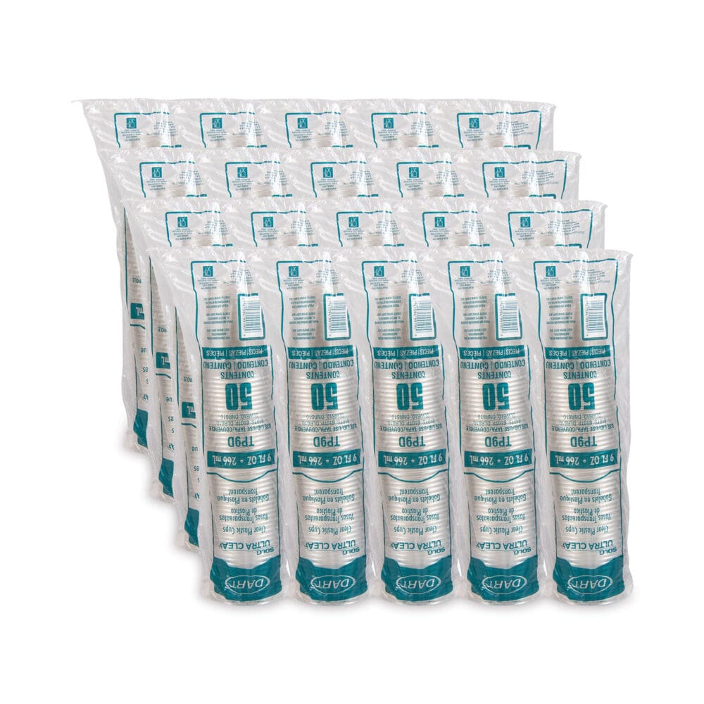 Ultra Clear PET Cups, 9 oz, Tall, 50/Bag, 20 Bags/Carton - Image 4