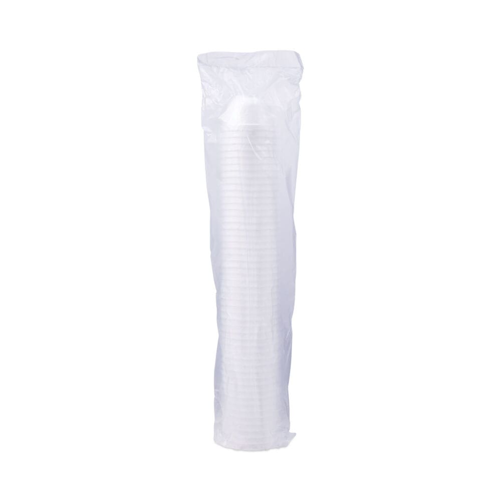 Foam Container, Squat, 6 oz, White, 50/Pack, 20 Packs/Carton - Image 3