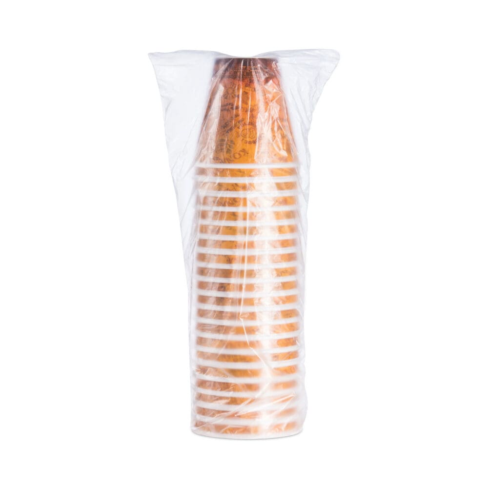 Fusion Escape Foam Hot/Cold Cups, 12 oz, Brown/Black, 1,000/Carton - Image 2