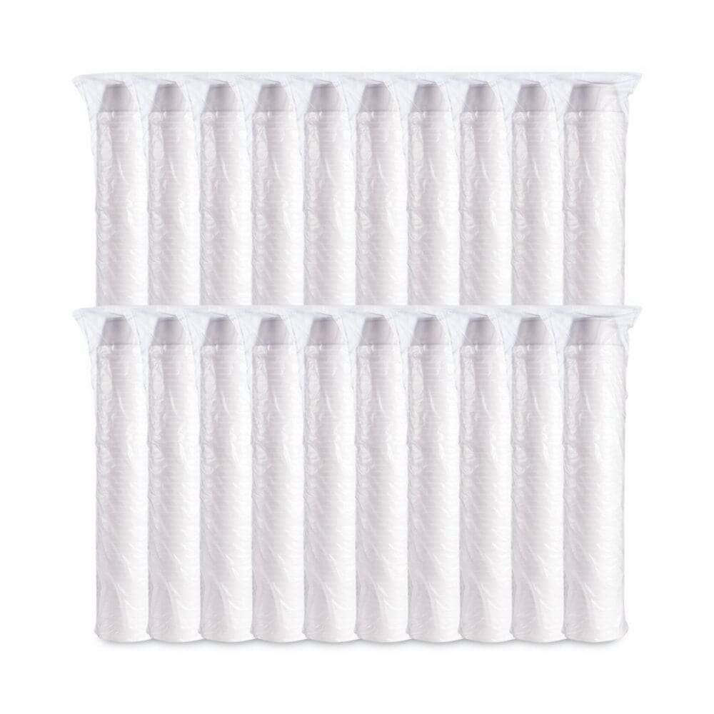 Foam Container, Extra Squat, 8 oz, White, 1,000/Carton - Image 4