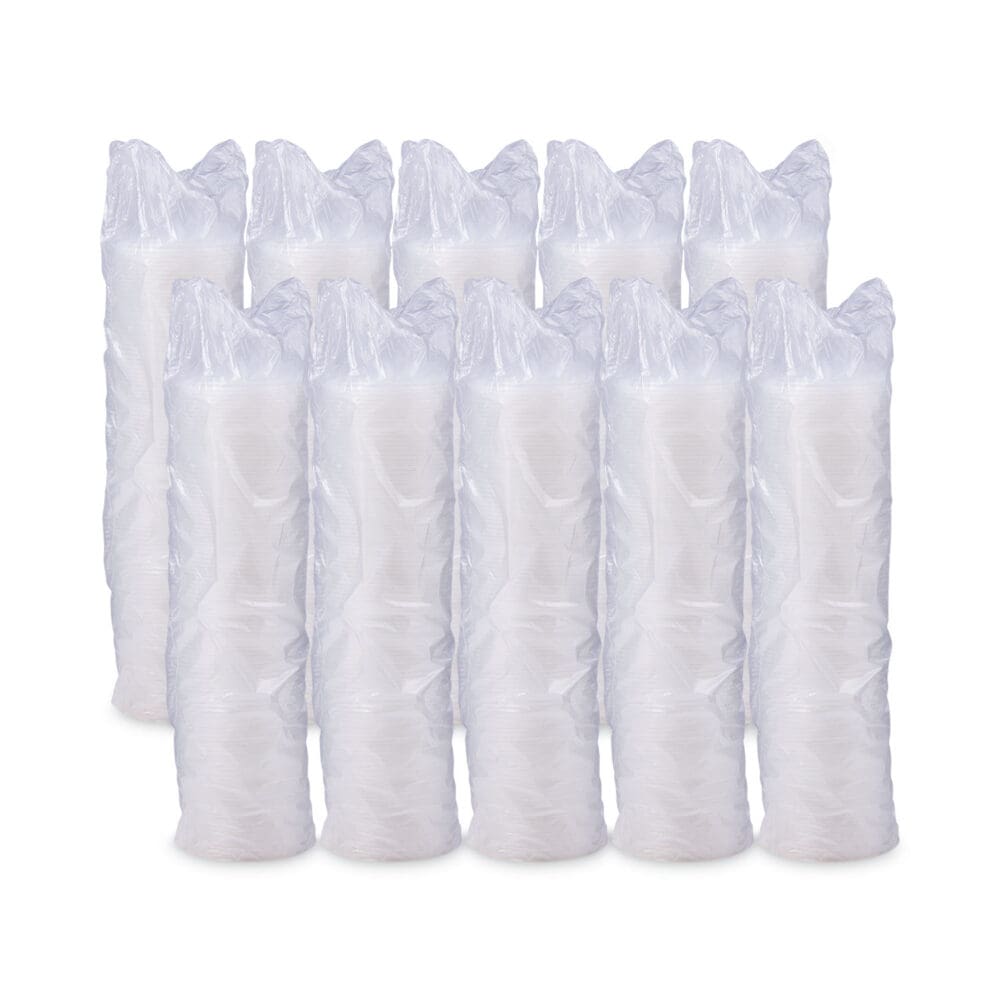 Lift n' Lock Plastic Hot Cup Lids, With Straw Slot, Fits 10 oz to 14 oz Cups, Translucent, 100/Sleeve, 10 Sleeves/Carton - Image 4
