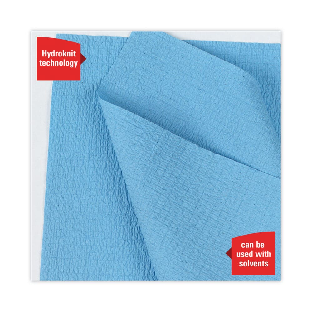 General Clean X60 Cloths, Small Roll, 9.8 x 13.4, Blue, 130/Roll, 12 Rolls/Carton - Image 5
