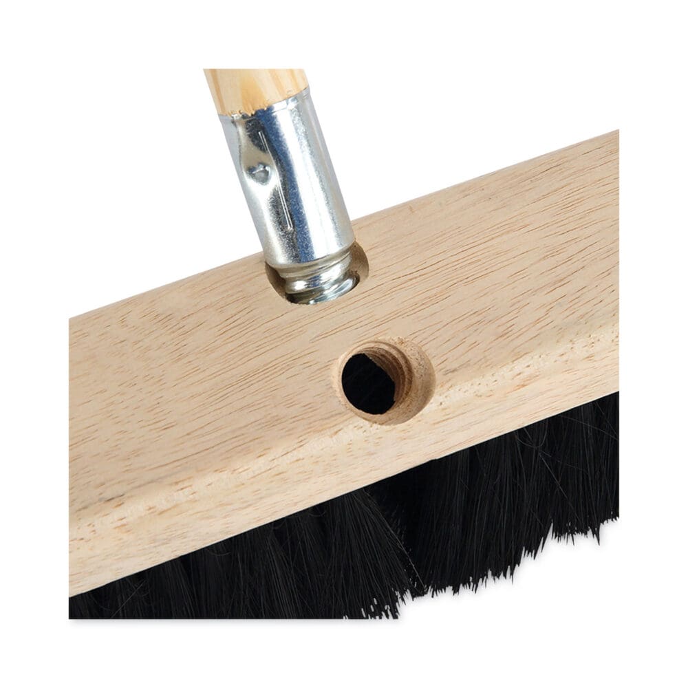 Floor Brush Head, 2.5" Black Tampico Fiber Bristles, 24" Brush - Image 4