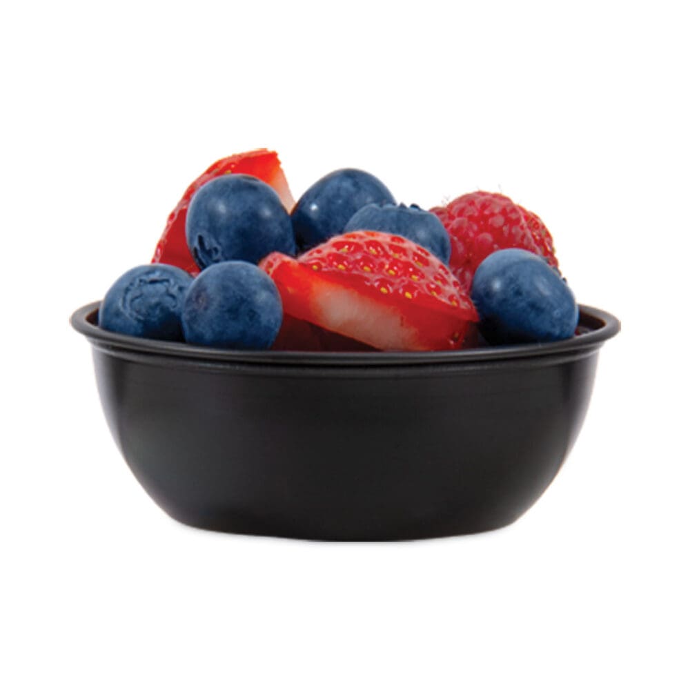 Polystyrene Portion Cups, 3.5 oz, Black, 250/Bag, 10 Bags/Carton - Image 2
