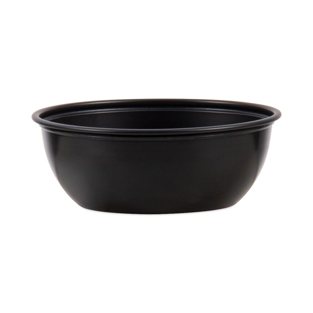Polystyrene Portion Cups, 3.5 oz, Black, 250/Bag, 10 Bags/Carton - Image 8