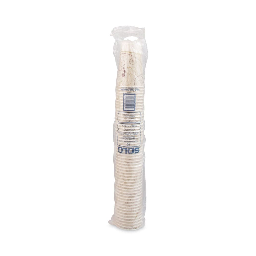 Symphony Treated-Paper Cold Cups, ProPlanet Seal, 16 oz, White/Beige/Red, 50/Bag, 20 Bags/Carton - Image 3