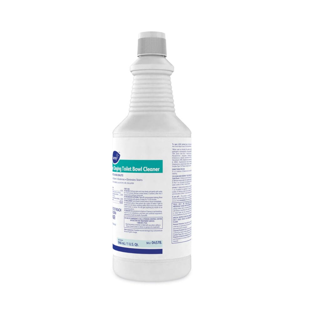 Crew Clinging Toilet Bowl Cleaner, Floral Scent, Liquid, 1 qt. Bottle, 12/CT - Image 2