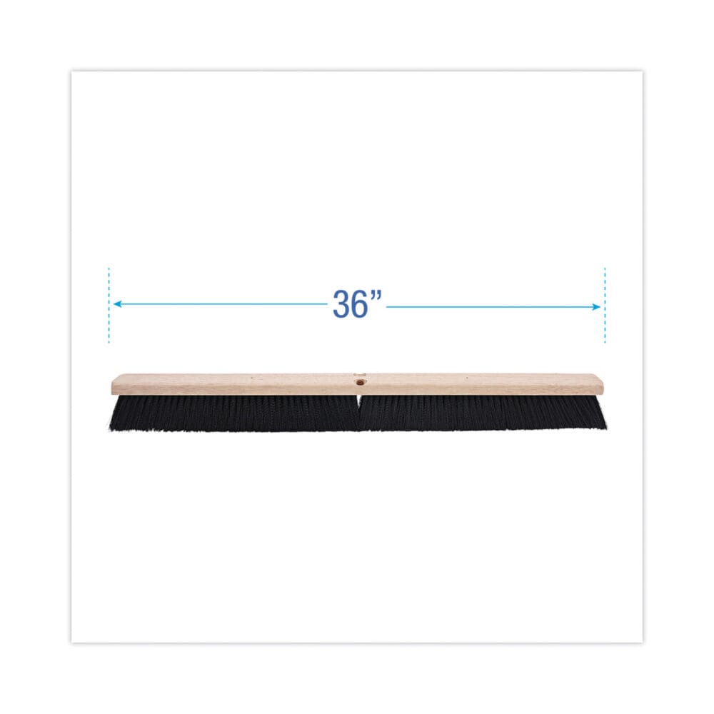 Floor Brush Head, 3" Black Polypropylene Bristles, 36" Brush - Image 6