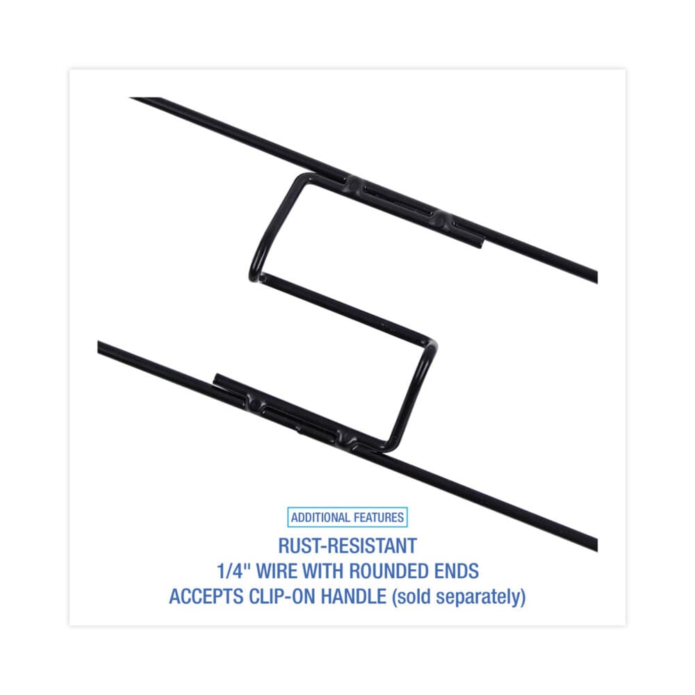 Clip-On Dust Mop Frame, 24w x 5d, Zinc Plated - Image 2