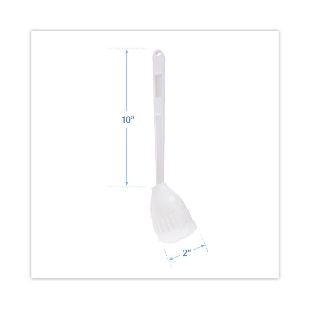 Cone Bowl Mop, 10" Handle, 2" Mop Head, White, 25/Carton - Image 7