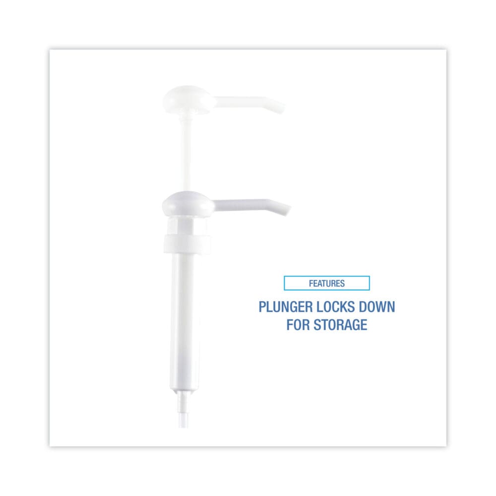 Siphon Pump, 1 oz/Pump, For 1 gal Bottles, Plastic, 12" Tube, White, 12/Carton - Image 3