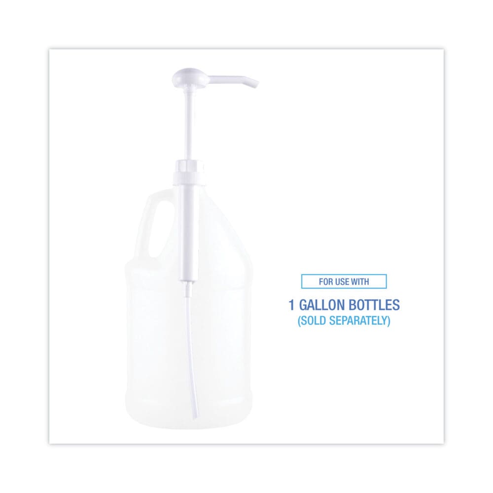 Siphon Pump, 1 oz/Pump, For 1 gal Bottles, Plastic, 12" Tube, White - Image 3