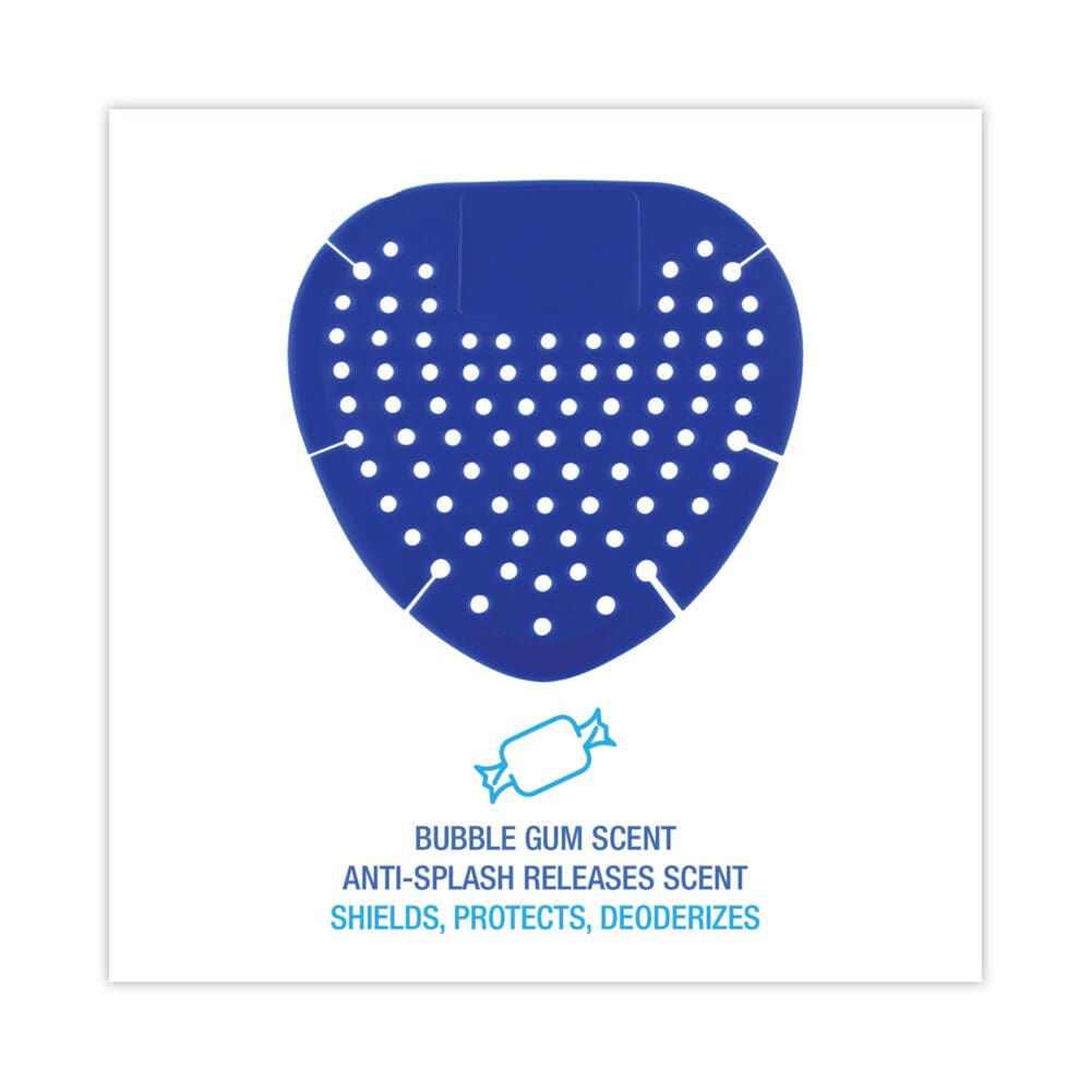 Urinal Screen, Bubblegum Scent, 3.5 oz, Blue, Dozen - Image 3