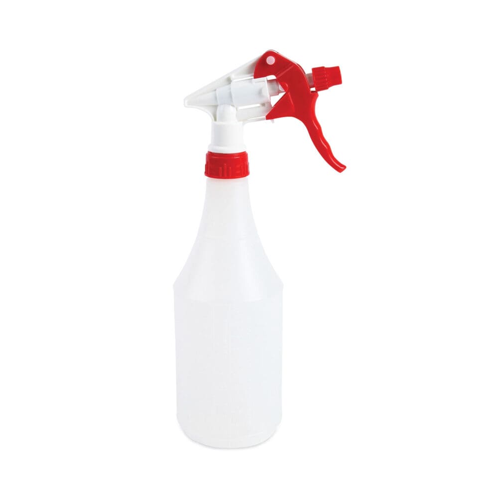 Trigger Sprayer 250, 8" Tube, Fits 16-24 oz Bottles, Red/White, 24/Carton - Image 3