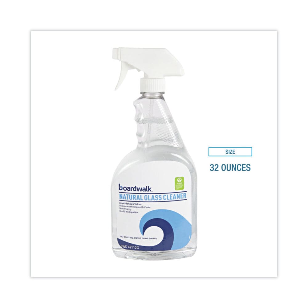Natural Glass Cleaner, 32 oz Trigger Spray Bottle, 12/Carton - Image 7