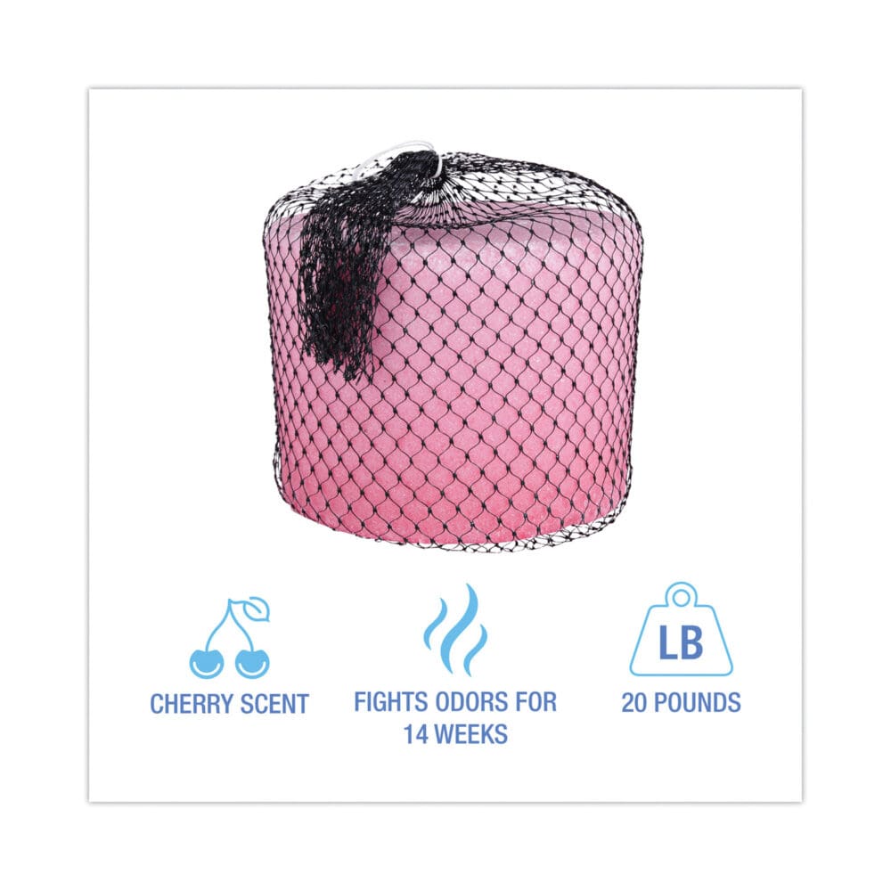 14-Week Super Block Deodorizer, 20 lb, Pink, Cherry - Image 2