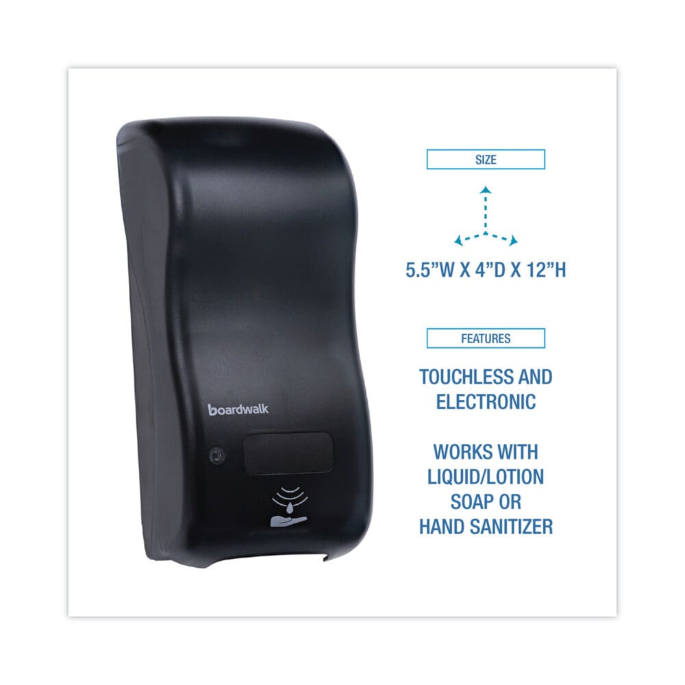 Bulk Fill Soap Dispenser, 900 mL, 5.5 x 4 x 12, Black - Image 7