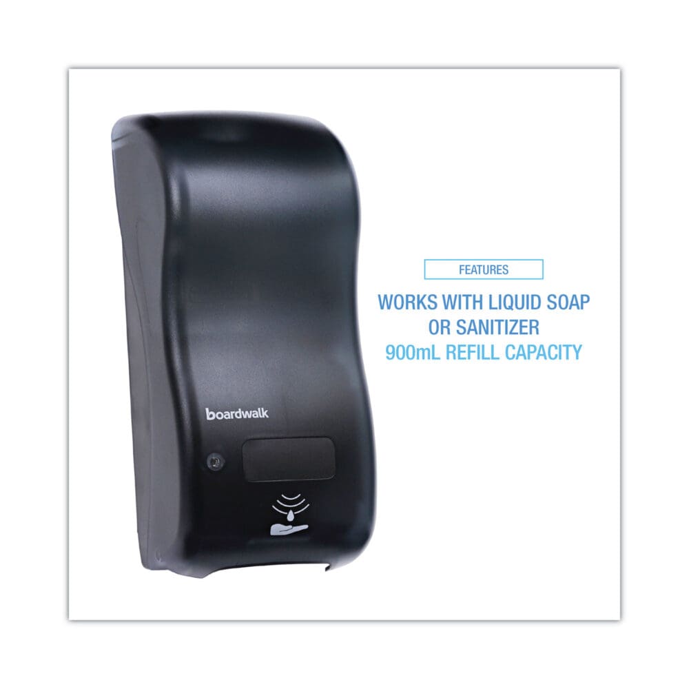 Bulk Fill Foam Soap Dispenser with Key Lock, 900 mL, 5.25 x 4 x 12, Black Pearl - Image 2