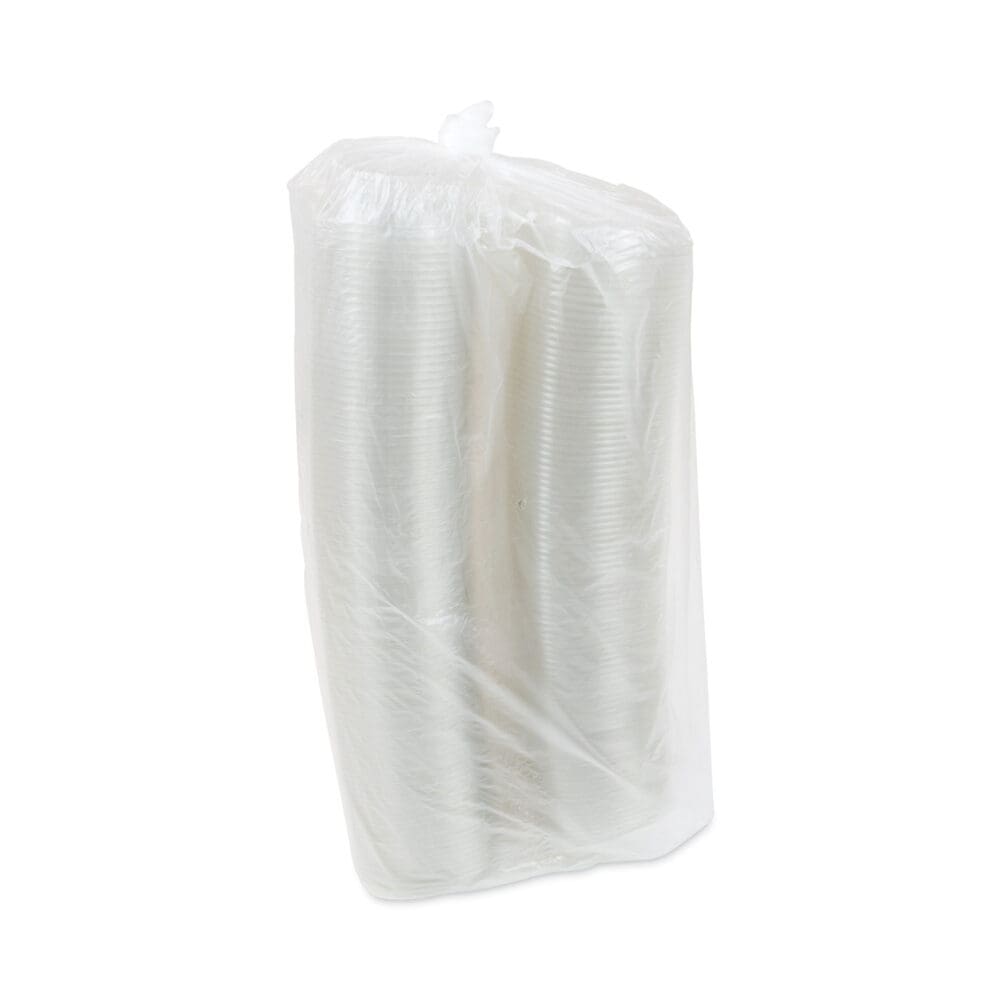 EarthChoice Recycled PET Hinged Container, 8 oz, 4.92 x 5.87 x 1.32, Clear, Plastic, 200/Carton - Image 3